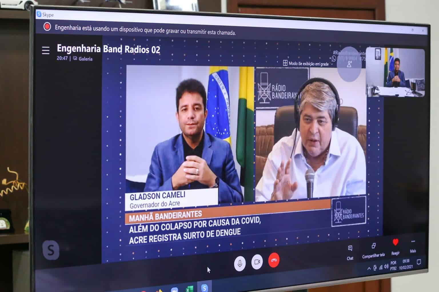 O governador alertou sobre a questão fronteiriça com Bolívia e Peru. Foto: Marcos Vicentti/Secom