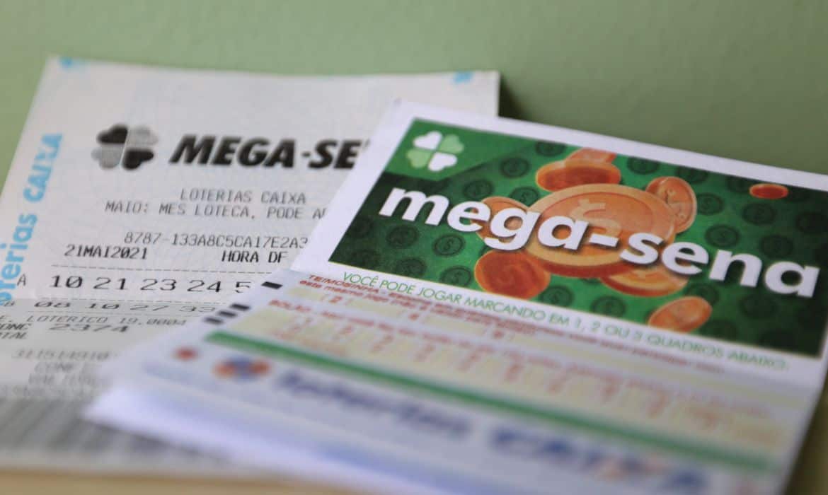 Bilhetes de aposta da mega-sena. Foto: Tânia Rêgo/Agência Brasil