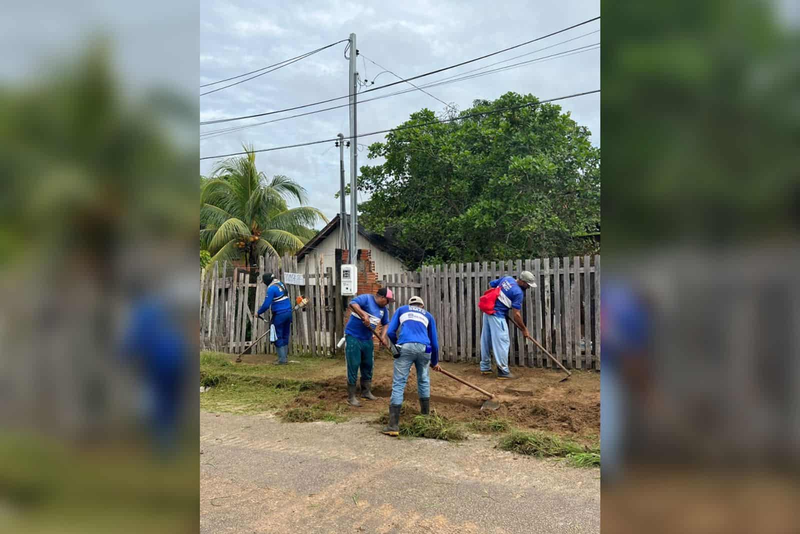 Secretaria de Cuidados com a Cidade trabalhando para manter os bairros da nossa cidade, limpos (Foto: Assecom)