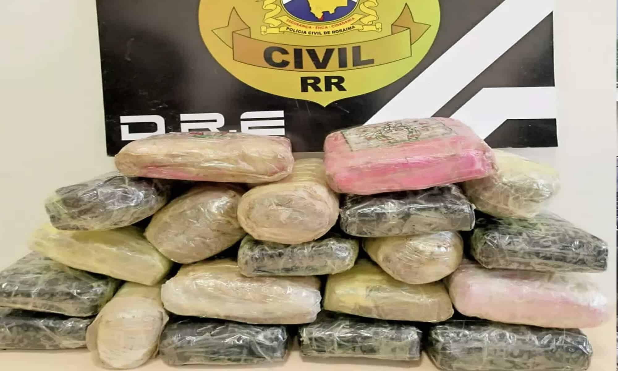 11 Maconha apreendida nessa quarta-feira (26) tinha mesmo símbolo de material apreendido em abril — Foto: Divulgação/Polícia Civil