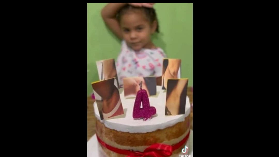 Picsart_22-07-16_16-24-45-837 Decoração da festa da Elloá, de 4 anos (Foto: Reprodução/TikTok @queziamesquitaa)