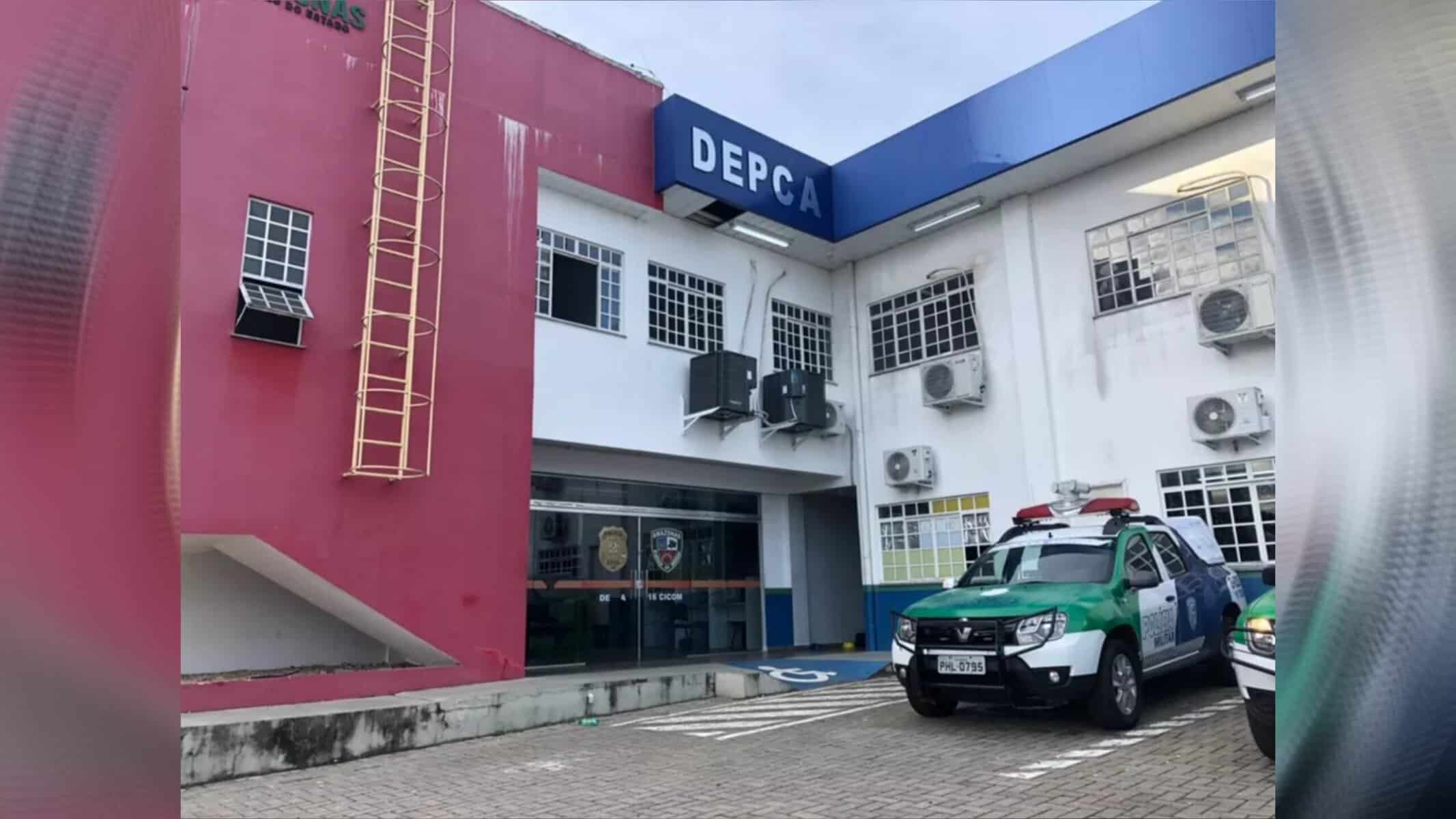Picsart_22-07-28_15-10-43-718 Delegacia de Proteção à Criança e ao Adolescente (DEPCA) em Manaus, onde caso foi registrado. — Foto: Matheus Castro