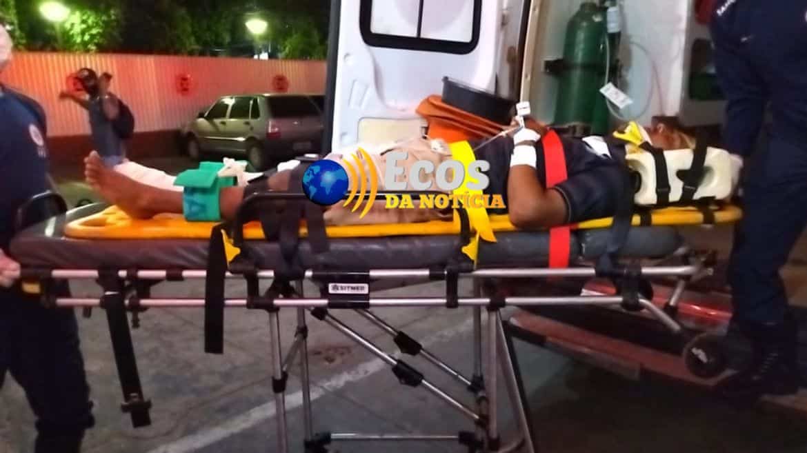 Genilson Freitas da Silva, de 25 anos, transferido para Rio Branco após acidente de trânsito em Acrelândia. Foto: Denise Moreira do ecos da notícia.