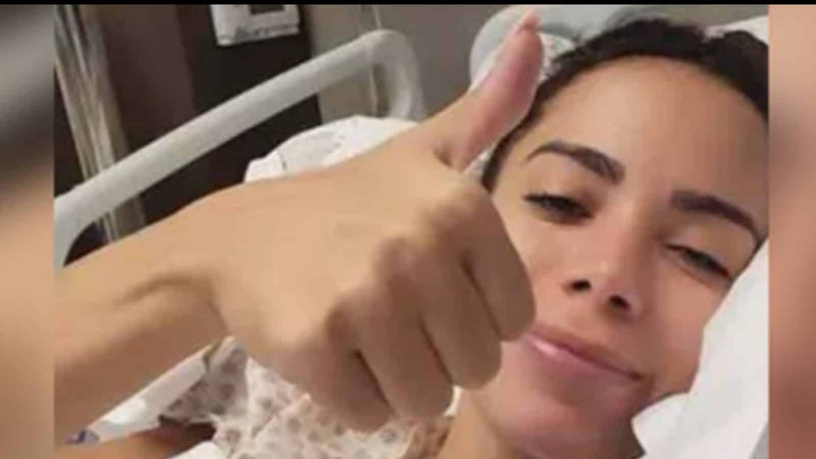 WhatsApp Image 2022-07-25 at 15.48.01 Anitta internada para cirurgia de endometriose em hospital de SP — Foto: Reprodução/Instagram