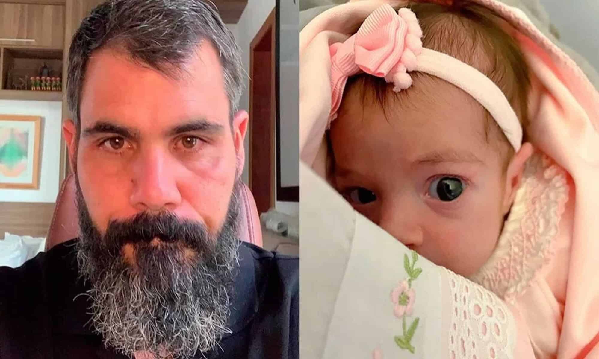 08 Reprodução/Instagram 14.08.2022
Juliano Cazarré e a filha Maria Guilhermina