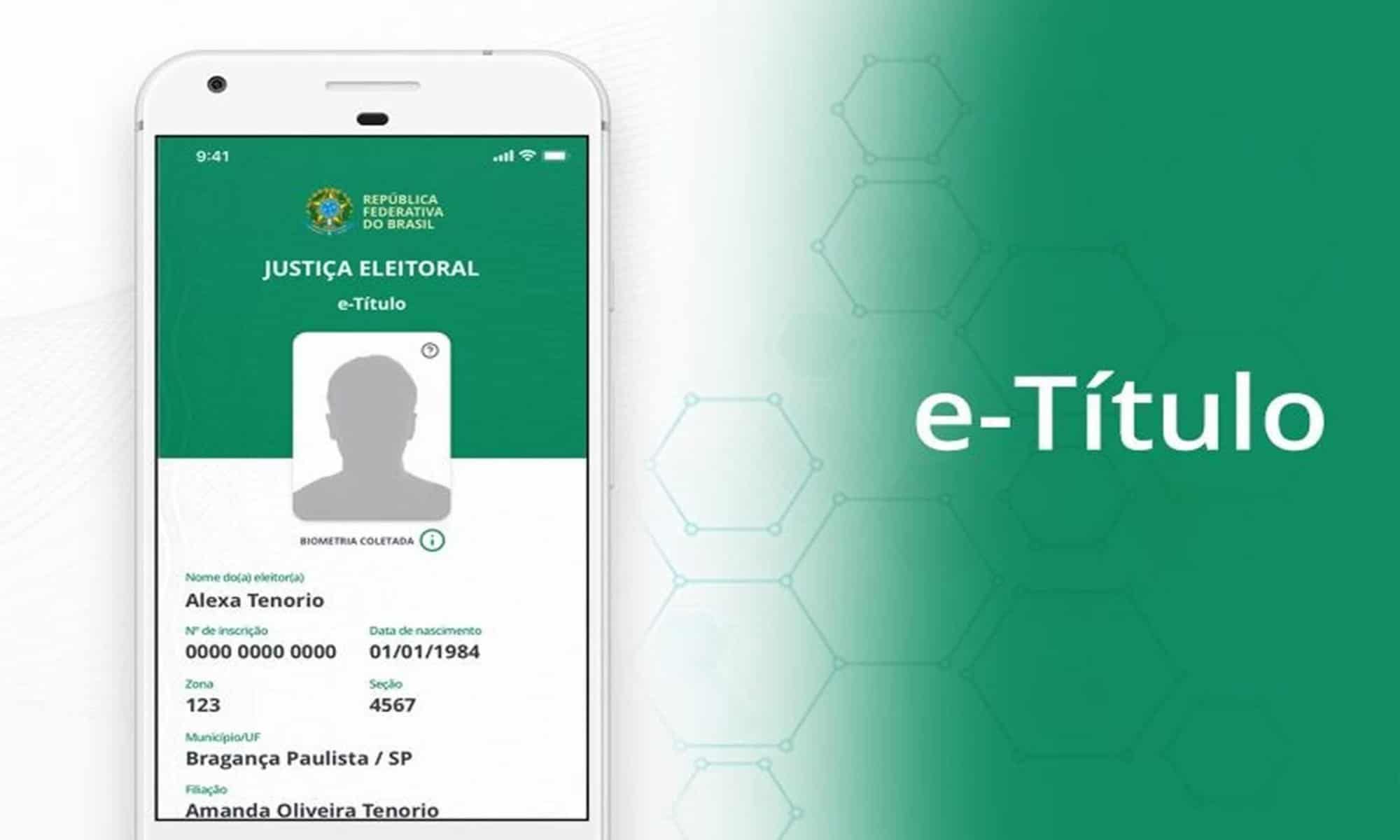 08 E-título substitui o título eleitoral, além de ter várias outras funções - (Foto: TSE)