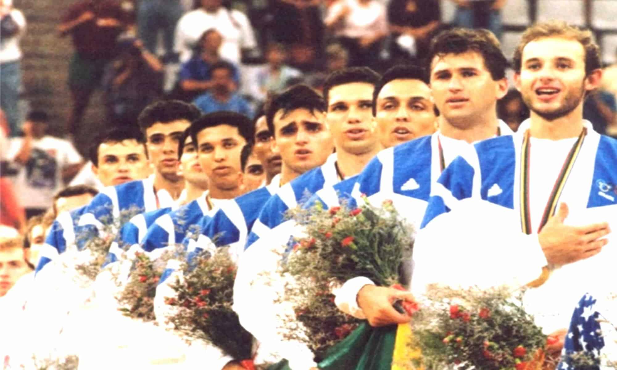08 Embora a seleção tenha jogado de forma a encantar o mundo, o ouro chegou de forma inesperada. Foto: reprodução