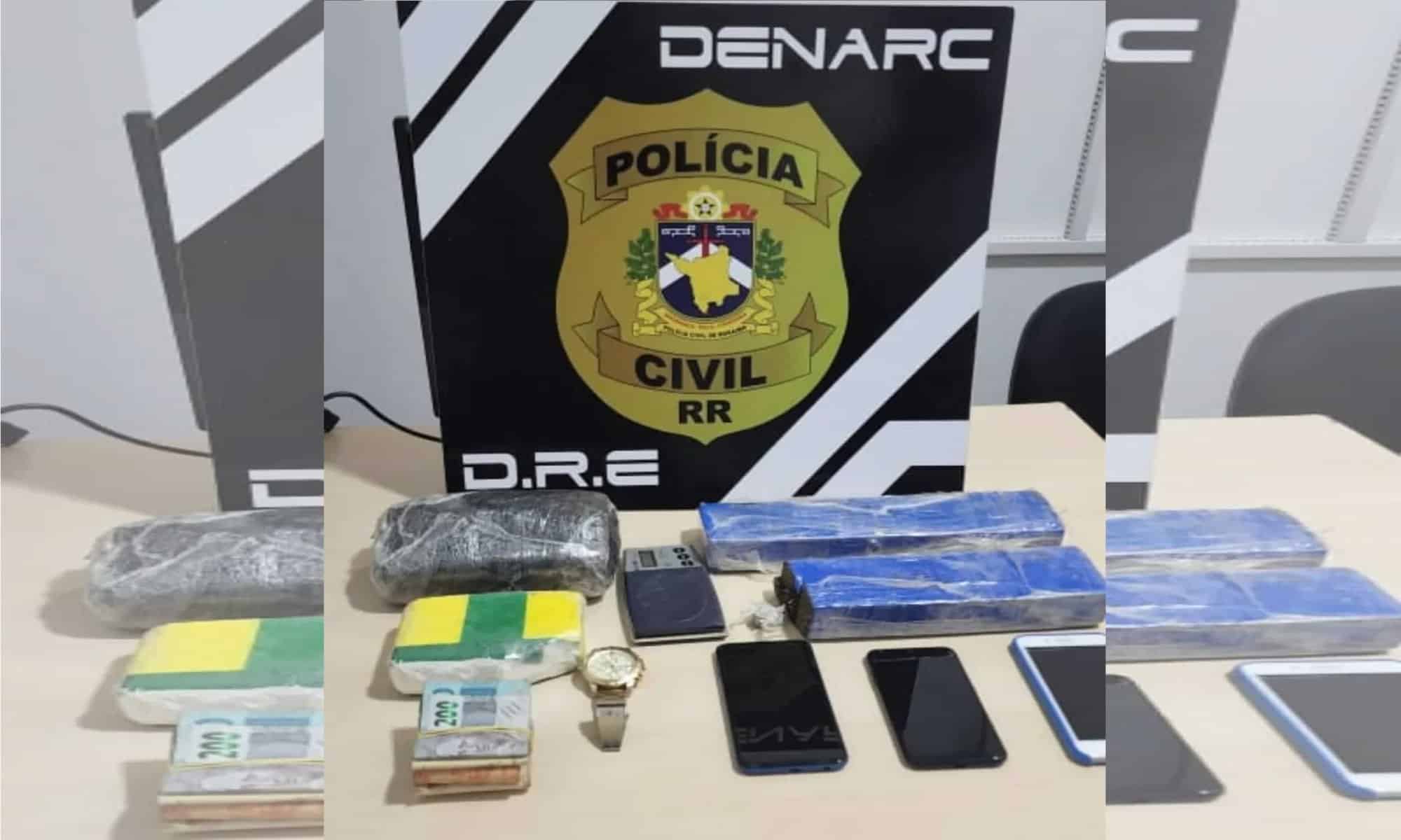 11 Policiais Civis prendem suspeito que tentou fugir ao ser abordado vendendo drogas — Foto: Divulgação/Polícia Civil