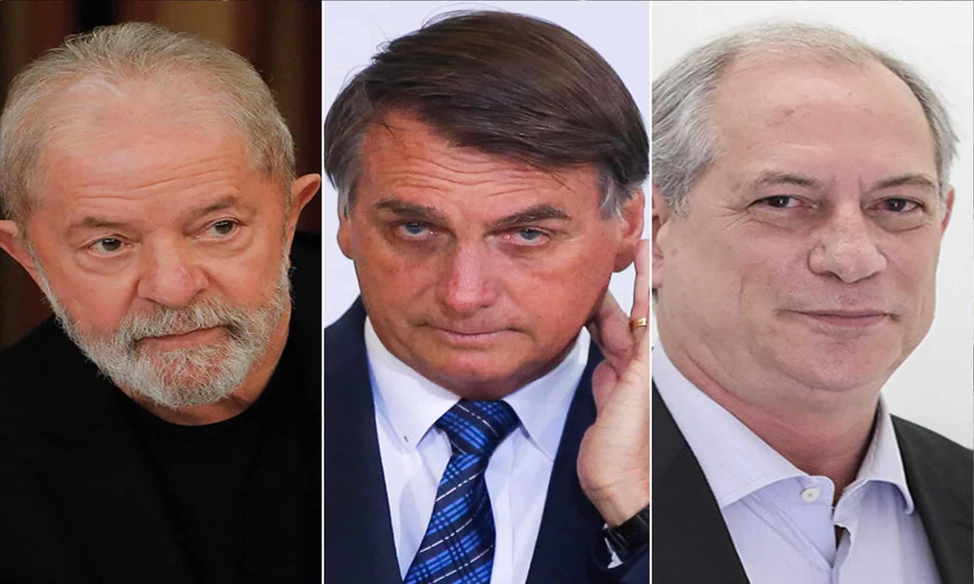 14 Lula, Bolsonaro e Ciro (Foto: Reprodução/Internet)