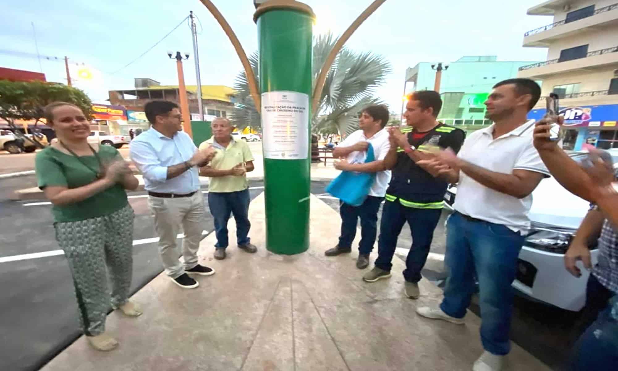 Reinauguração da Praça de Táxi totalmente revitalizada e modernizada. Foto: cedida