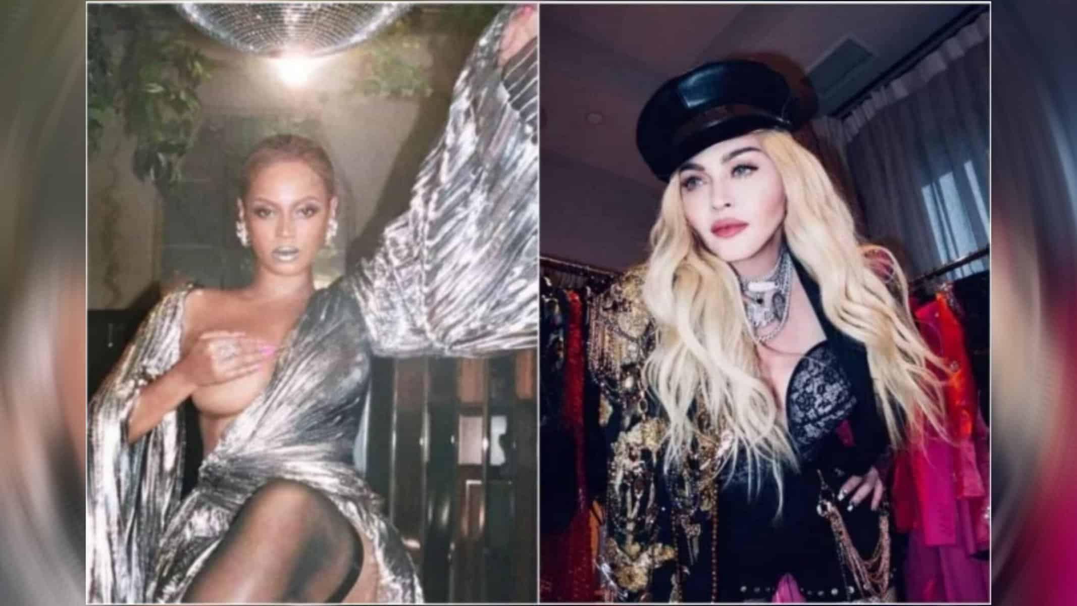A 'Queen of Pop' e a 'Queen B' dividem os vocais no remix de 'Break My Soul' - (crédito: Instagram @beyonce/Instagram @madonna)