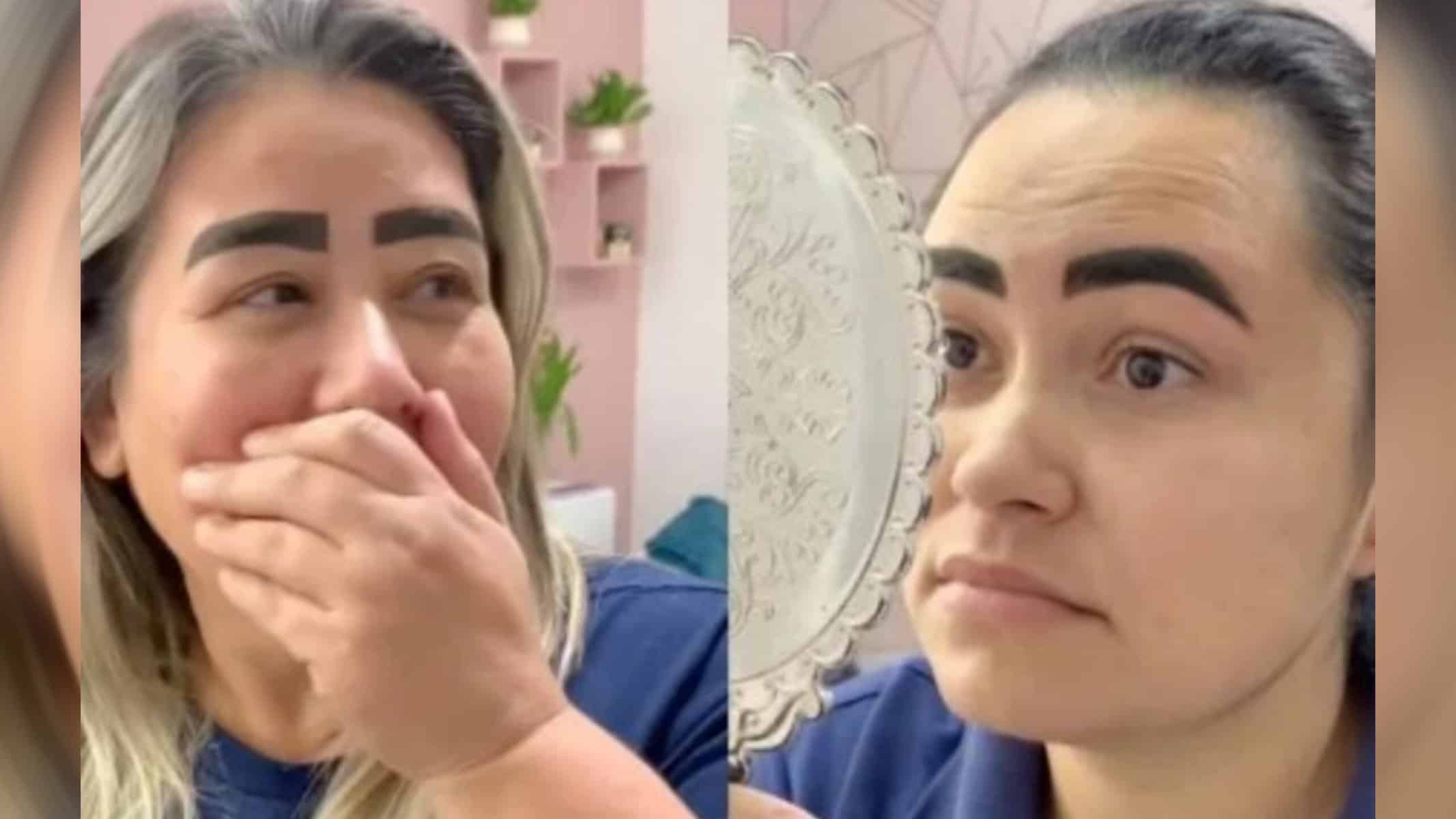 Designer de sobrancelhas faz pegadinha com clientes em SP e viraliza Reprodução