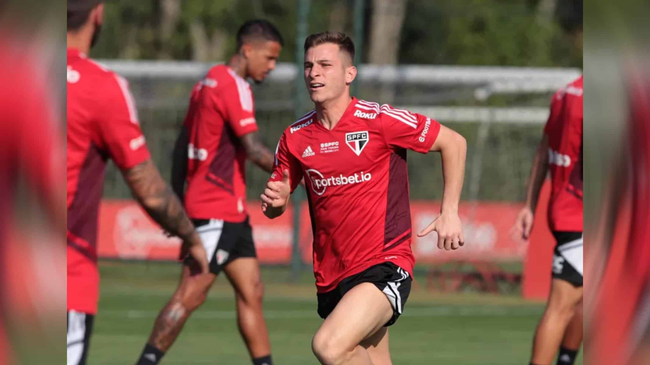 Galoppo em treino do São Paulo — Foto: Divulgação