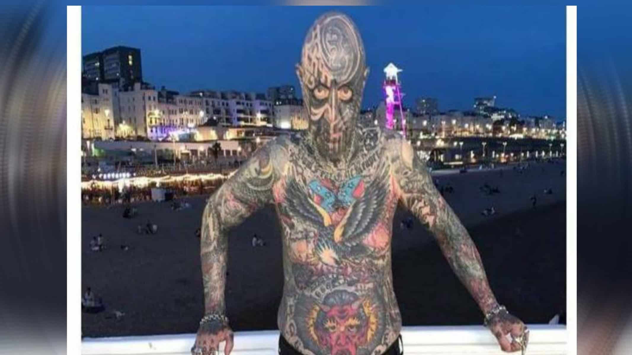 Picsart_22-08-30_20-03-40-564 Keith Gordon é um dos homens mais tatuados do Reino Unido e passou por situação embaraçosa em supermercado
REPRODUÇÃO/DAILY STAR