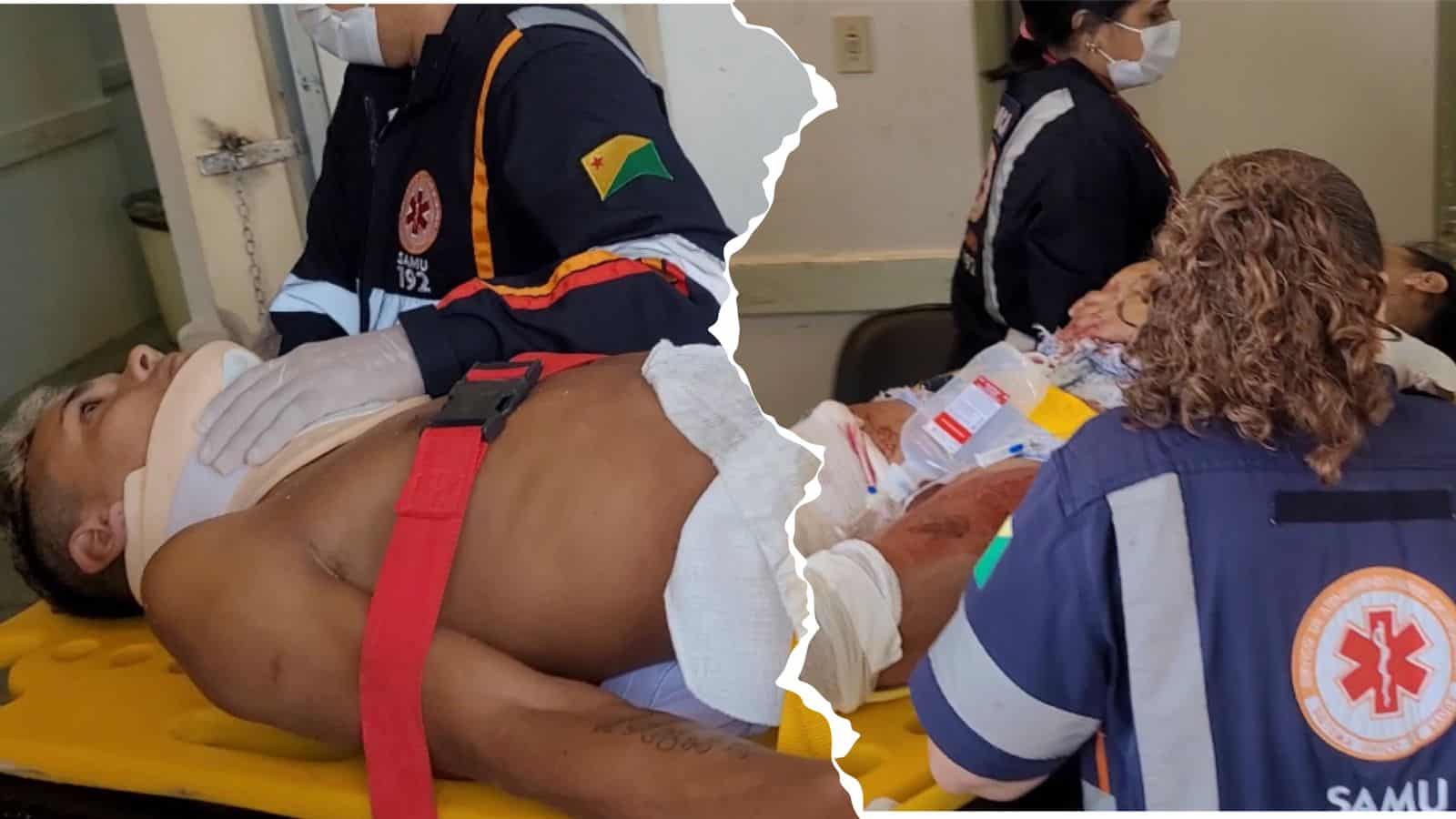 WhatsApp Image 2022-08-23 at 11.52.36 A motivação do crime, possivelmente é a guerra entre as facções rivais. Fotos: reprodução/montagem