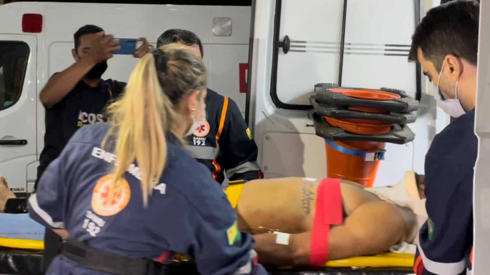 WhatsApp Image 2022-08-23 at 23.19.46 Uires Carlos Ribeiro 35 anos, foi alvejado por dois disparos. Foto: Ecos da Notícia