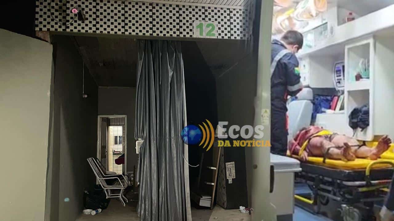 Recepção do estabelecimento, onde a vítima pediu ajuda. Foto: Ecos da Notícia