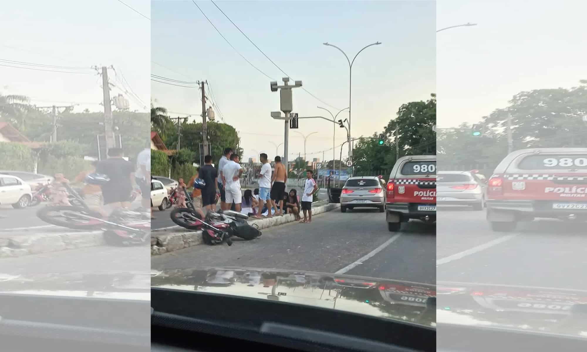 Acidente na av. Hélio Gueiros, em Ananindeua deixa uma vítima fatal. — Foto: Reprodução