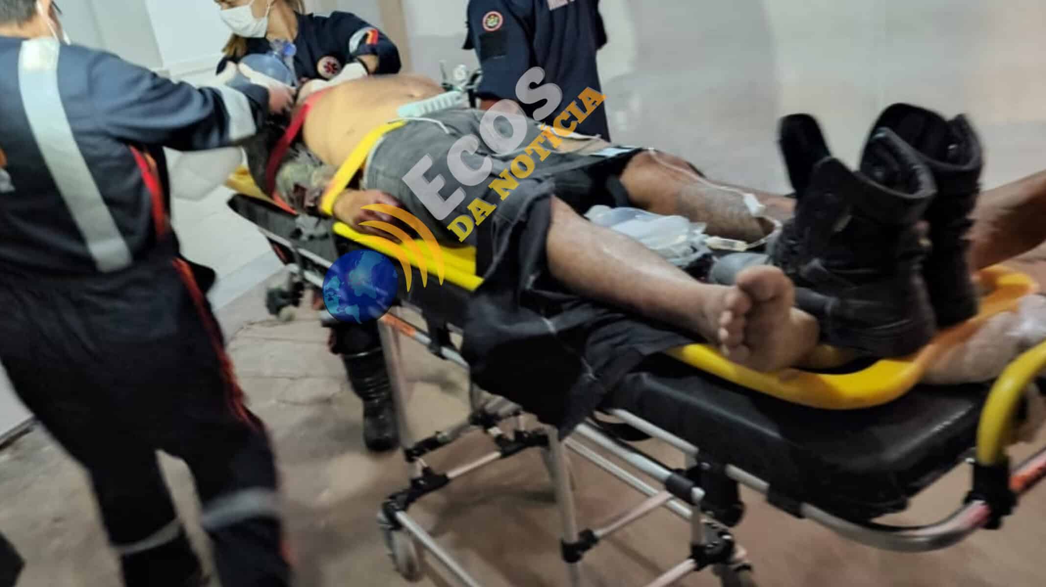 43457BA4-97E9-4FF1-BBDB-F24F98BBA3C8 A vítima deu entrada no Pronto-socorro de Rio Branco em estado gravíssimo.