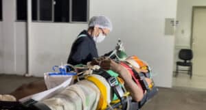 Gilberto Peisinp de Oliveira, 39 anos TCE grave e fratura de fêmur