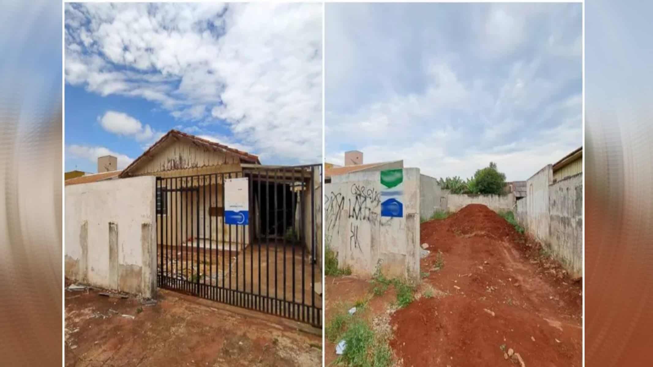 Picsart_22-09-06_16-58-23-311 Segundo Boletim de Ocorrência, outra casa foi desmanchada no início do ano em Londrina. — Foto: Reprodução/RPC