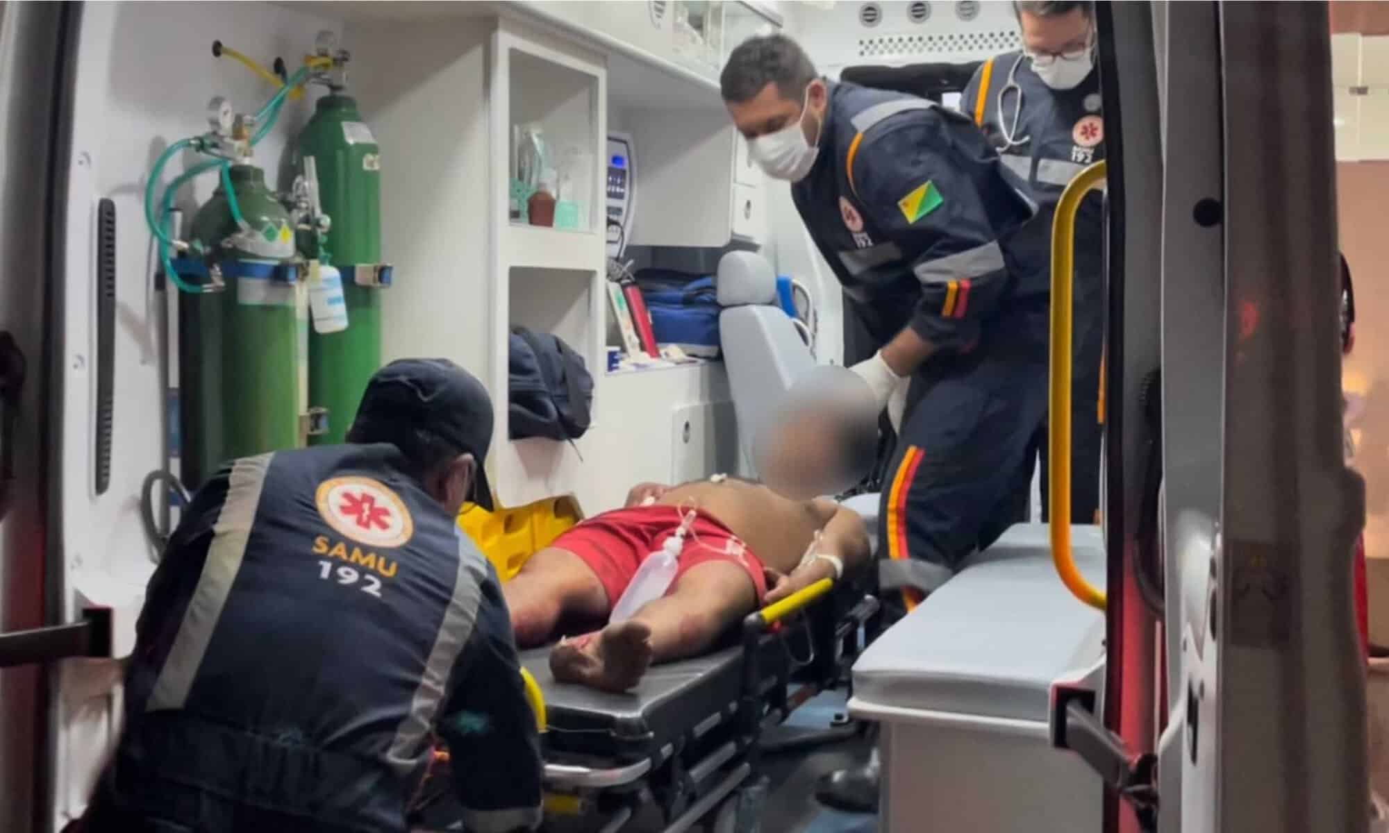 ssssssssssssssssssssssssssssssssssssssssssssssss Vítima da tentativa de homicídio. Foto: reprodução