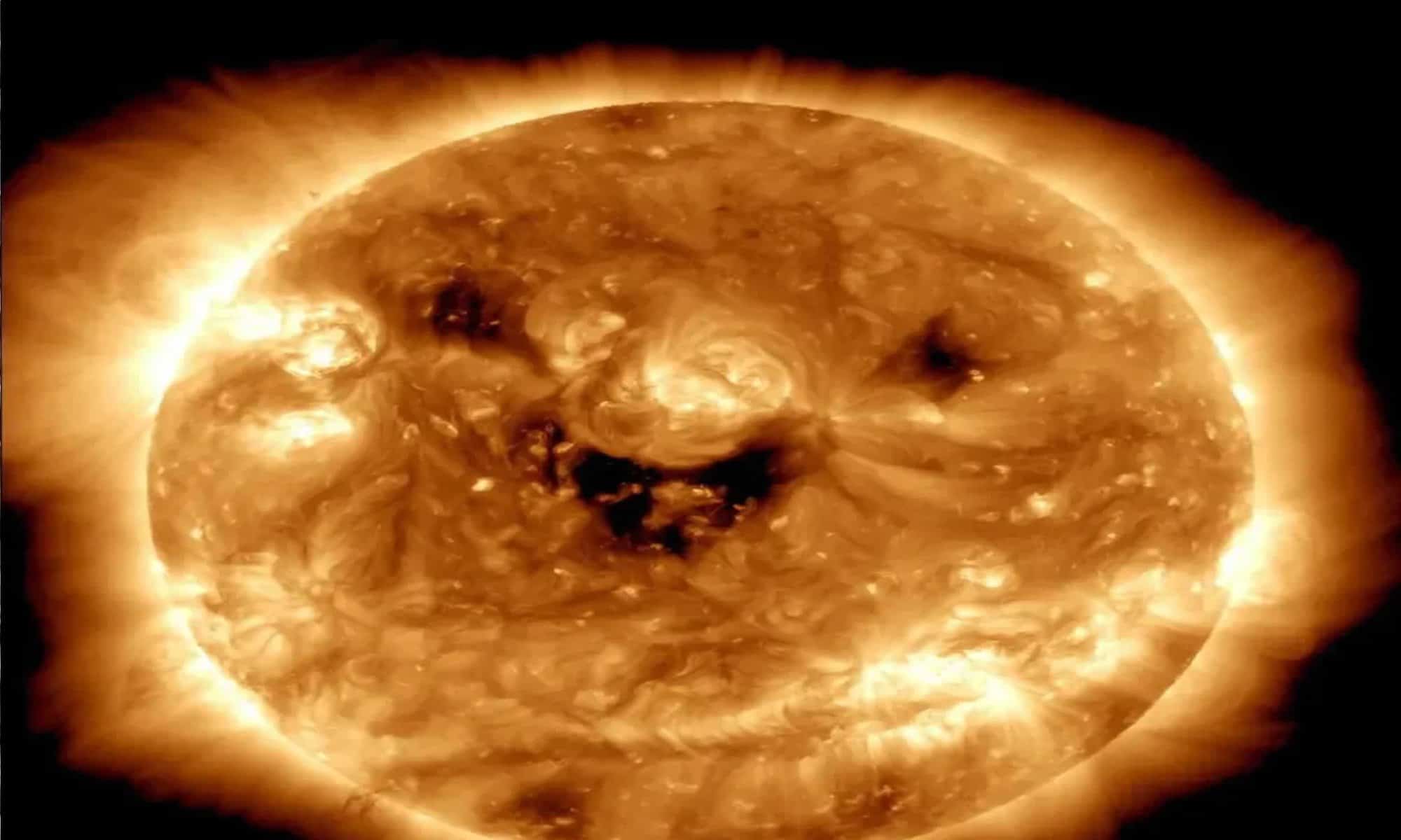 09 Imagem do sol divulgada pela Nasa — Foto: Reprodução/@NASASun
