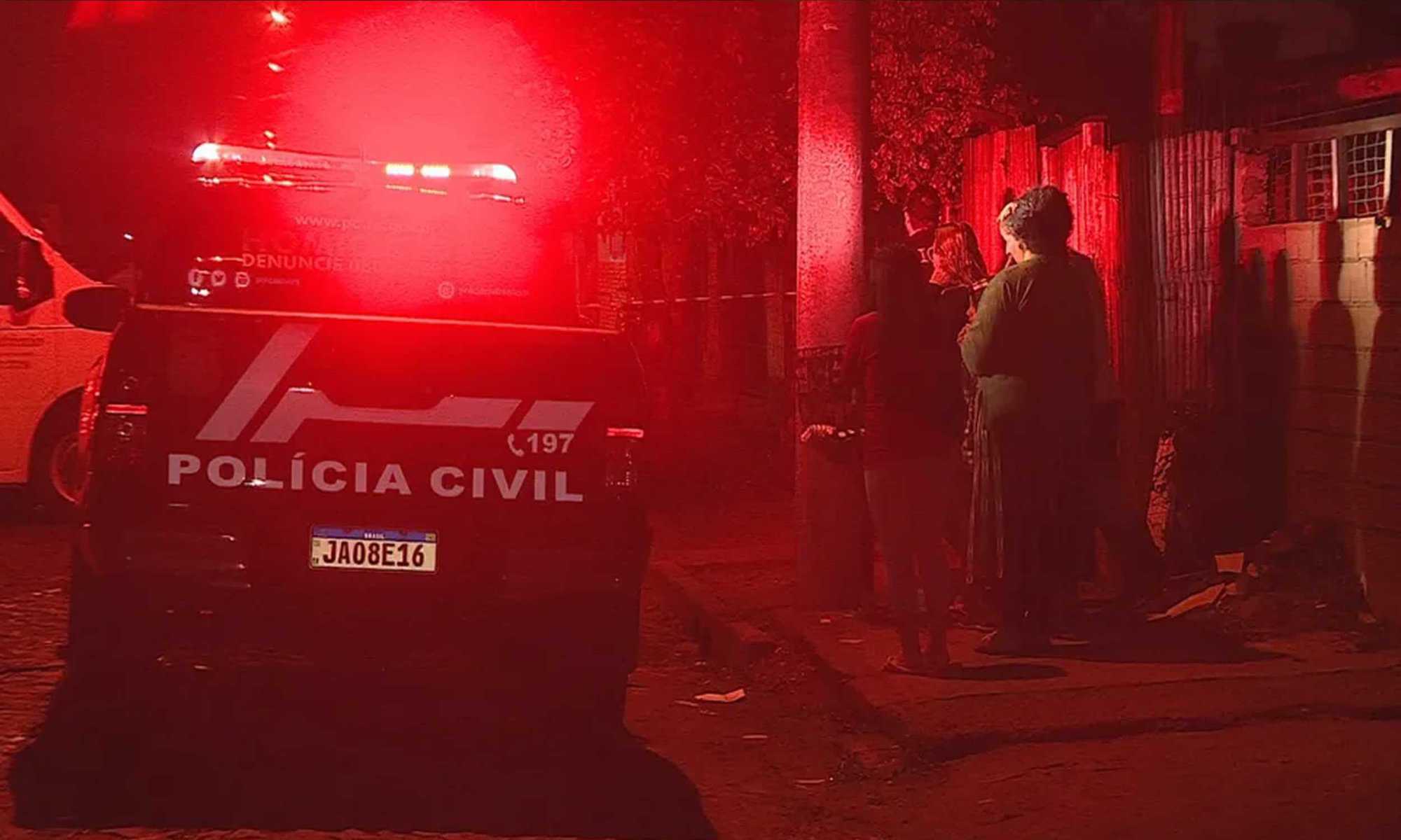 Tiroteio matou três pessoas em São Leopoldo — Foto: RBS TV/Reprodução