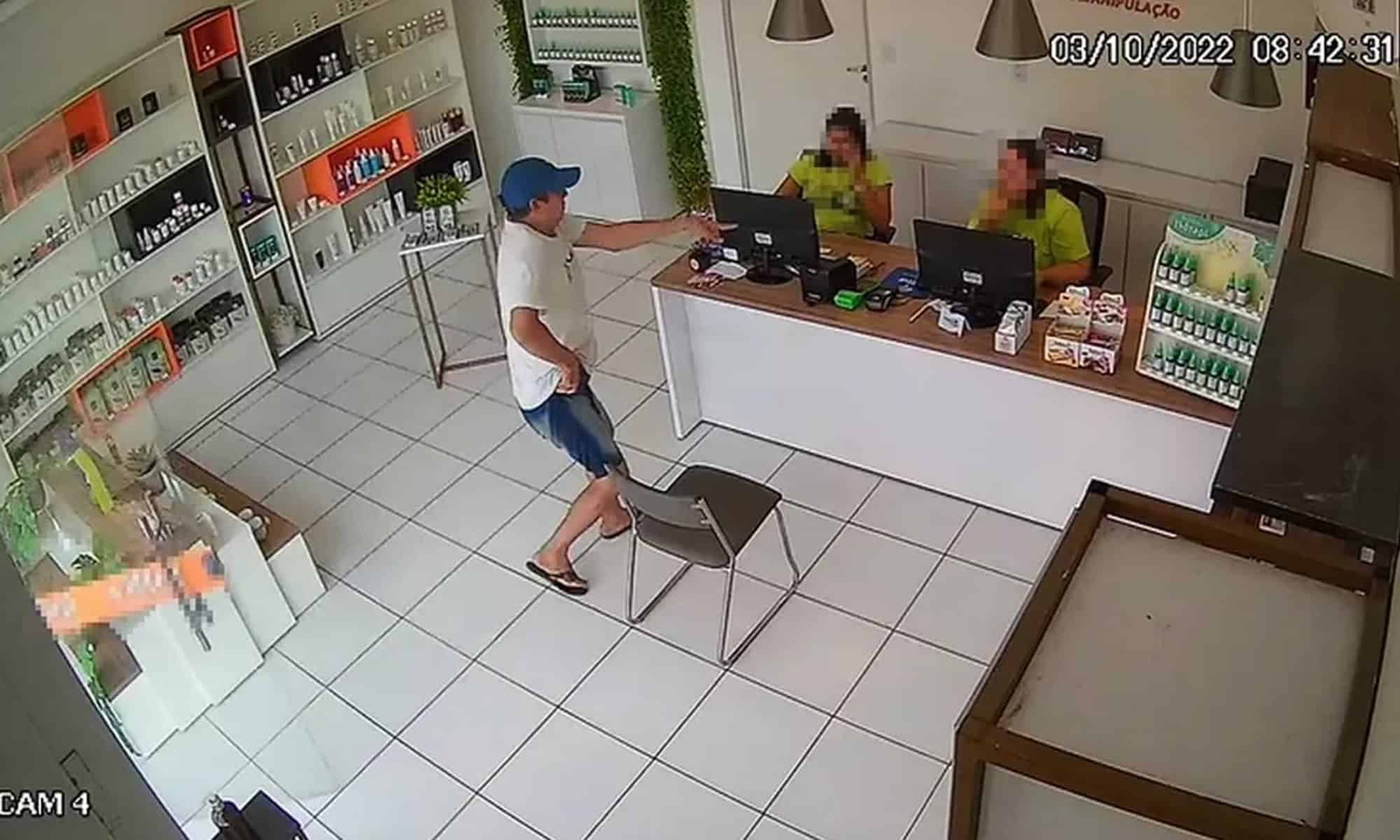 22 Assalto em farmácia de manipulação na Zona Sudeste de Teresina — Foto: Reprodução