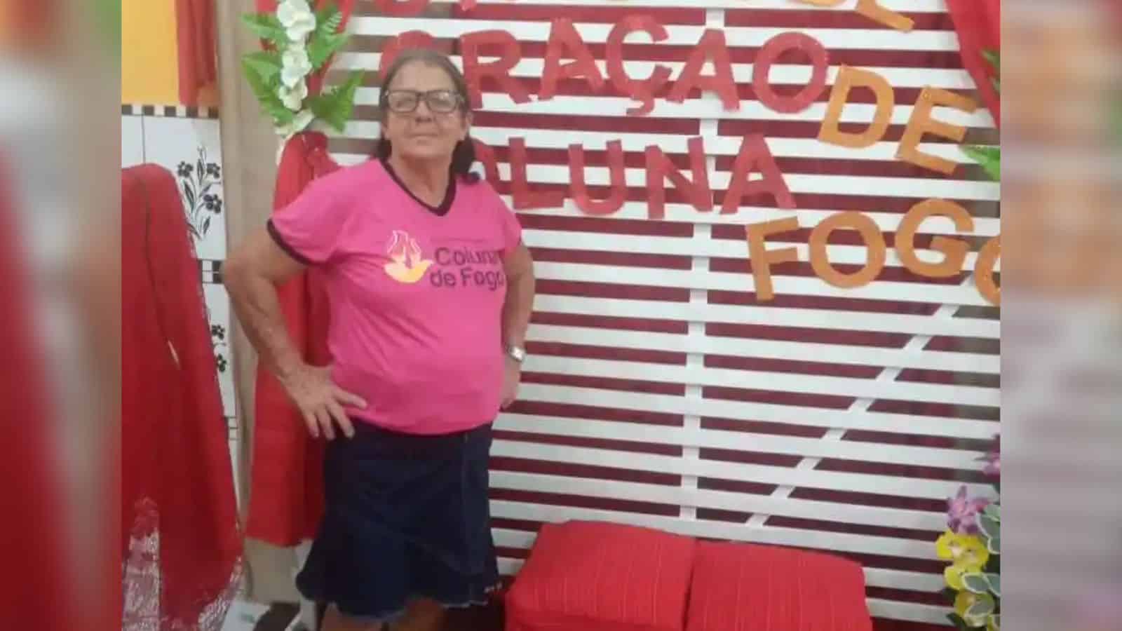 Srª Zélia Efigênia Liberalino do Carmo, 65 anos, que faleceu no dia 09.10.2022 vítimas de complicações decorrentes do ferimento.