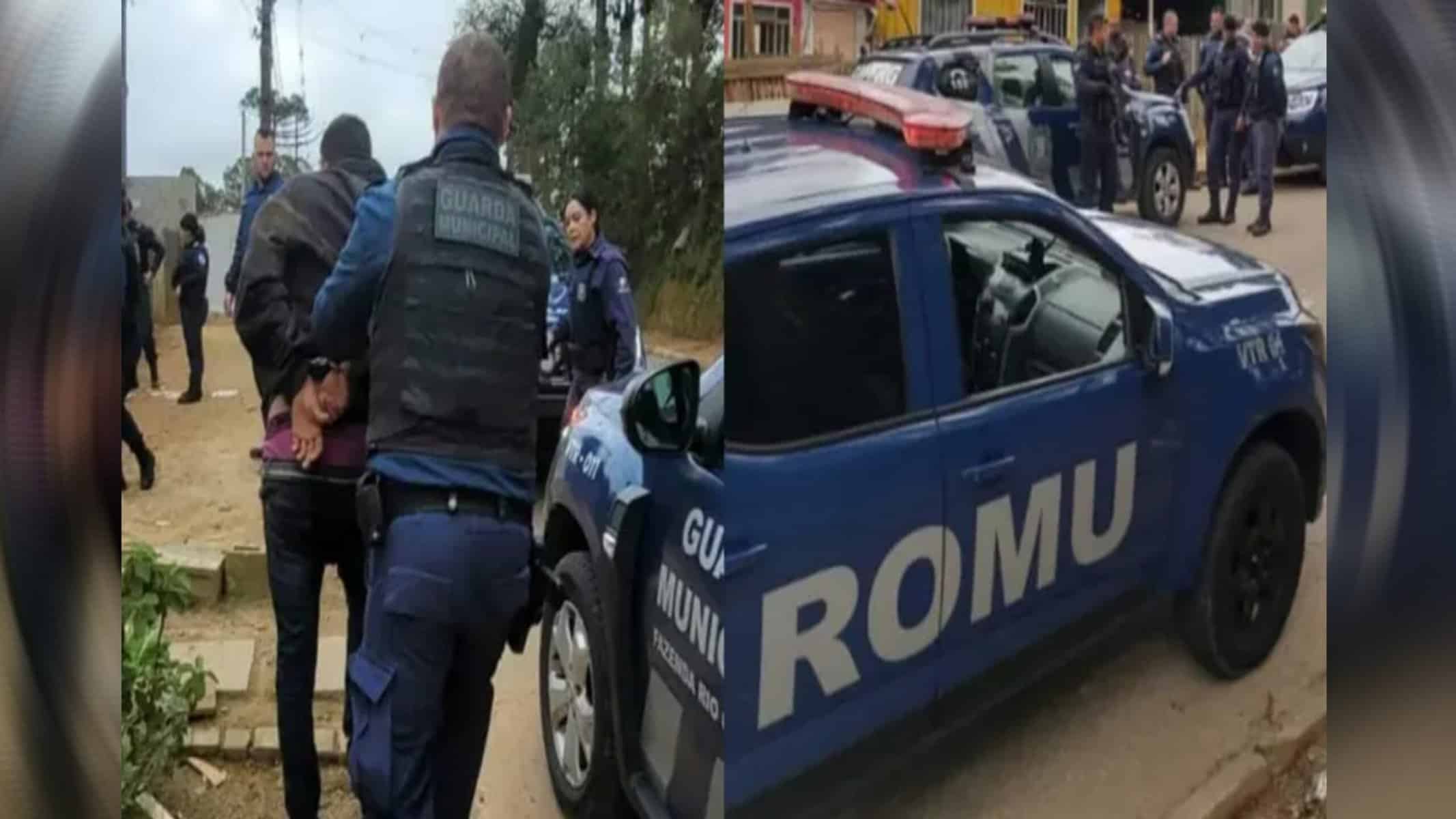 Pai foi preso por abandono de incapaz em Fazenda Rio Grande, na região metropolitana de Curitiba — Foto: GM Godoi