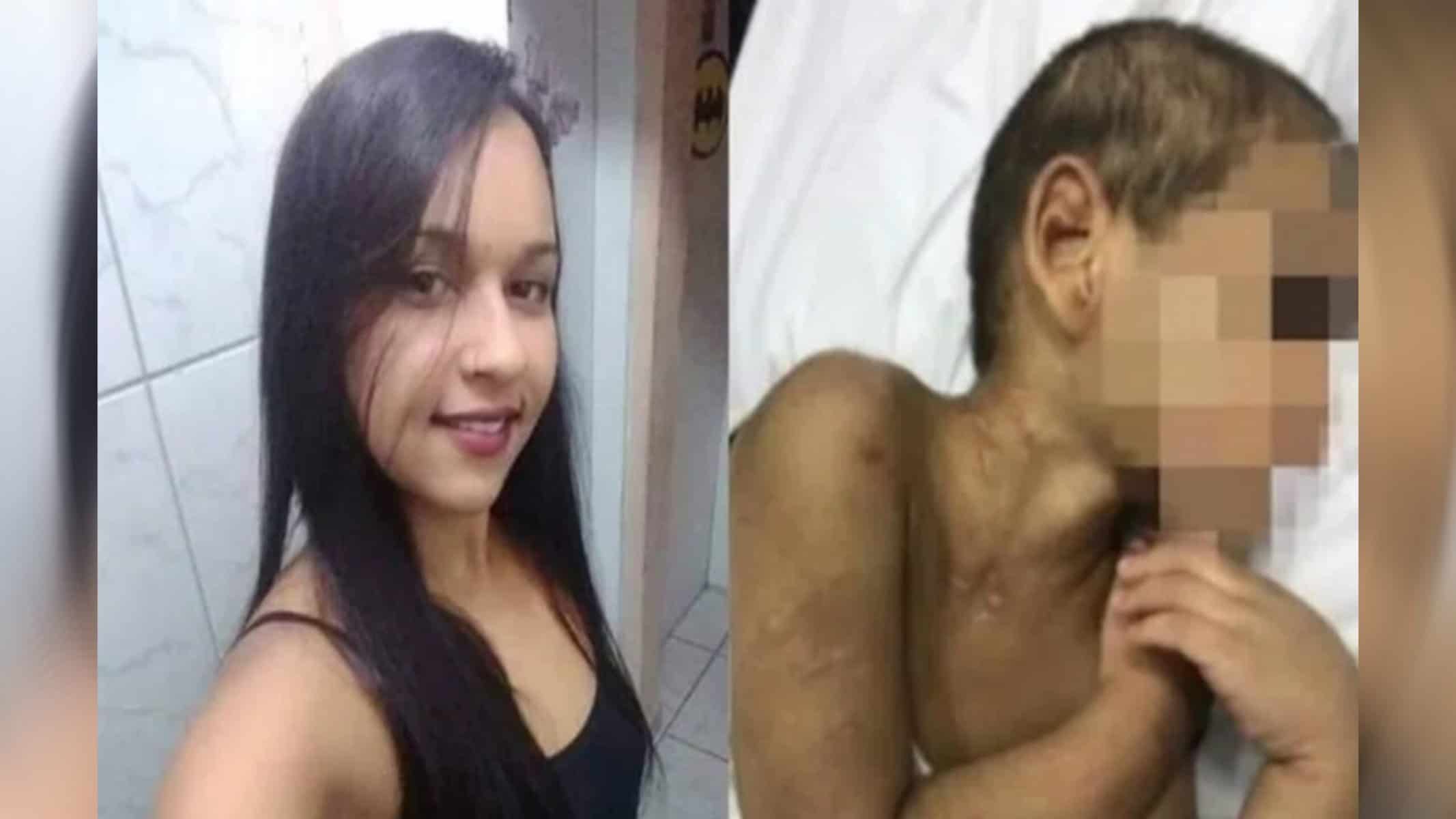 Justiça expediu mandado de prisão preventiva contra mãe de menino agredido — Foto: Reprodução