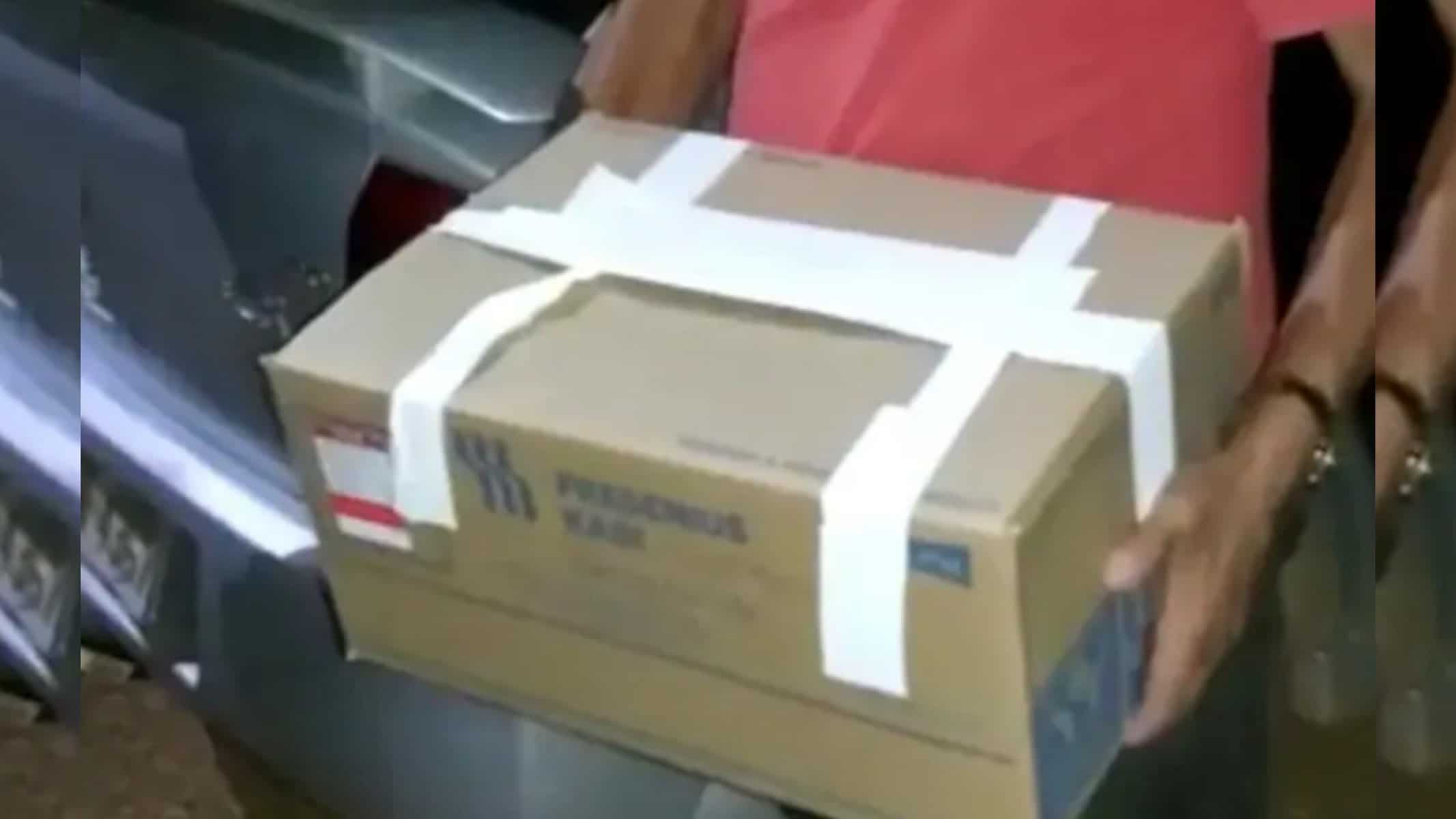 Membros inferiores amputados de homem foram entregues aos familiares em um caixa de papelão por hospital no Tocantins — Foto: Reprodução