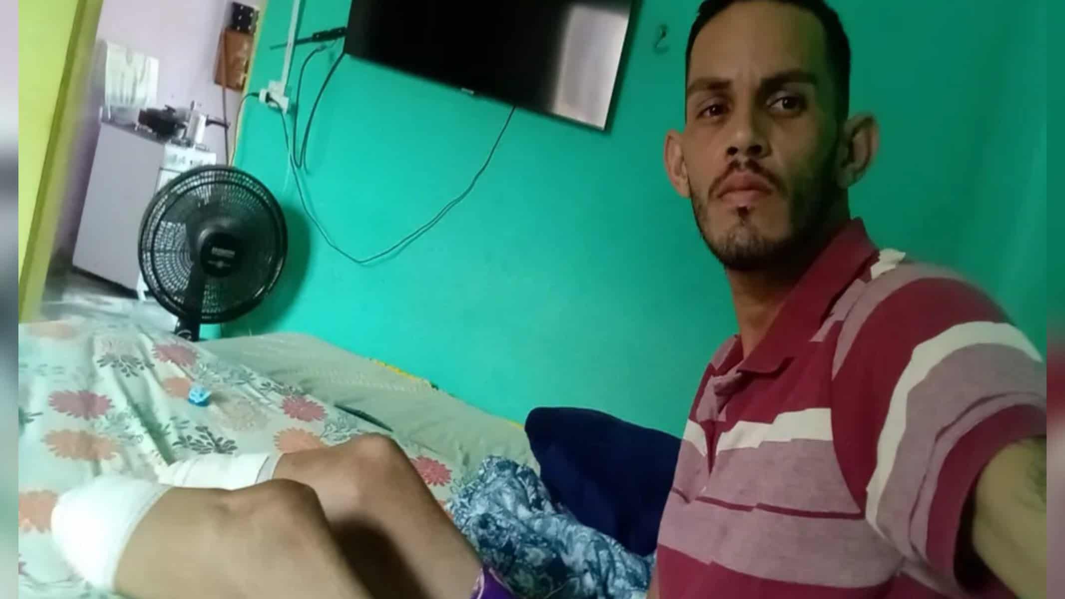 John Lennon dos Reis, de 27 anos, amputou as duas pernas — Foto: Arquivo pessoal