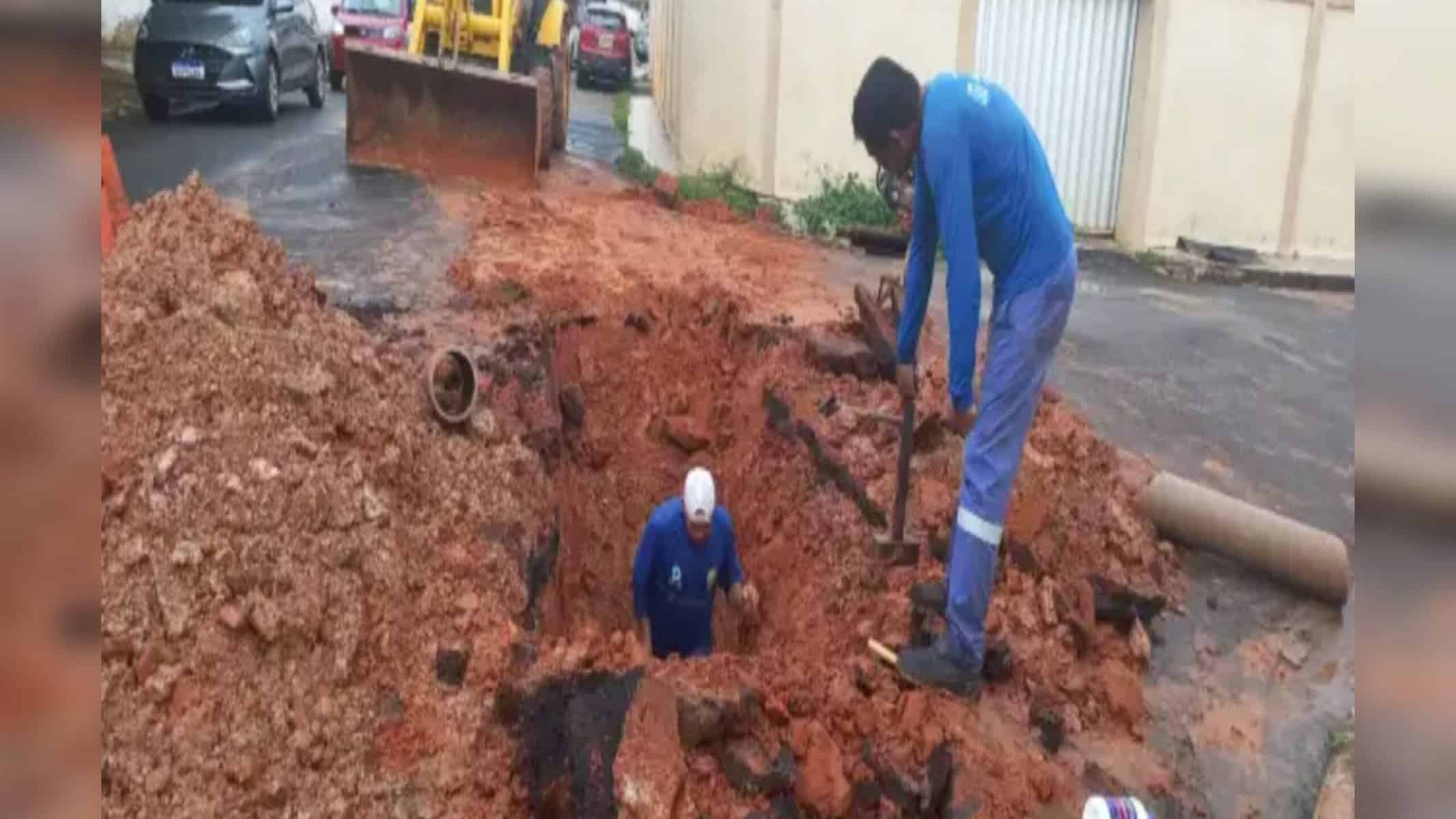 Picsart_22-10-17_17-24-20-819 Vazamento foi detectado e abastecimento normalizado pela prefeitura (Foto: Evandro Derze/Assecom)