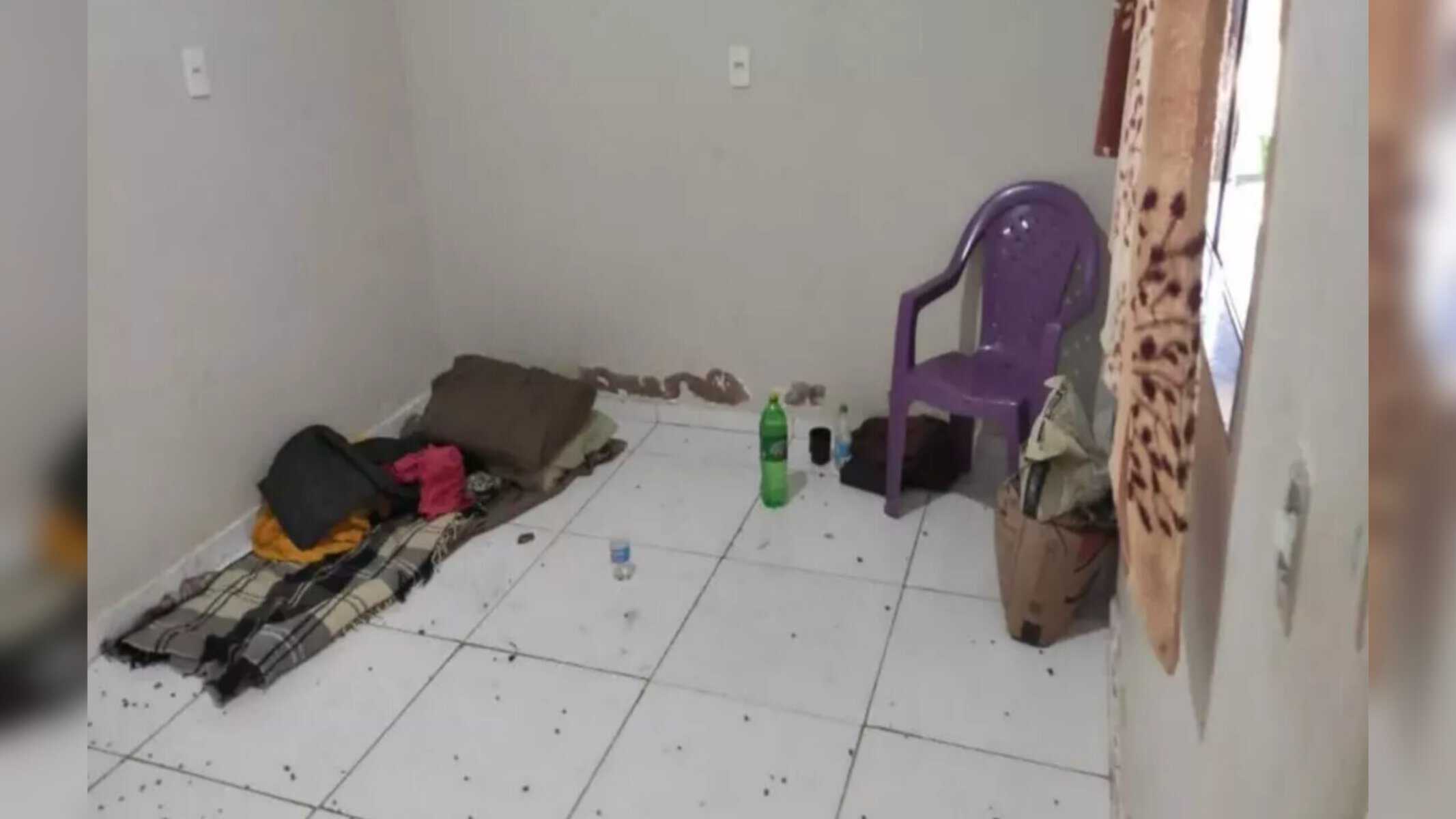 Picsart_22-10-28_17-27-19-322 Local onde vítimas foram mantidas em cativeiro. (Foto: Divulgação / Polícia Civil)