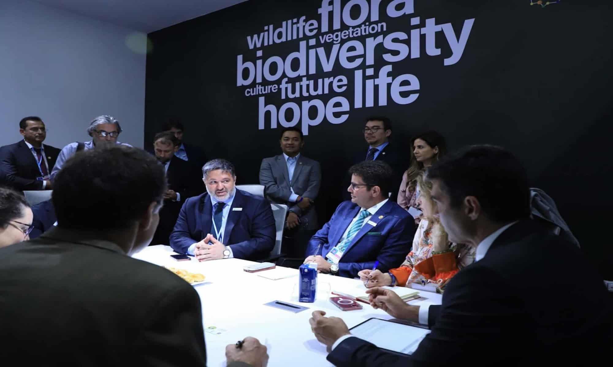 01 Encontro com investidores americanos faz parte das agendas do Acre durante a COP27. Foto: Pedro Devani/Secom