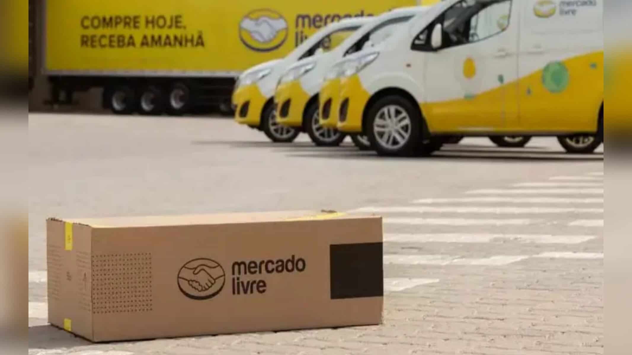 Frota do Mercado Envios, unidade de logística do Mercado Livre. Foto: Divulgação/Mercado Livre