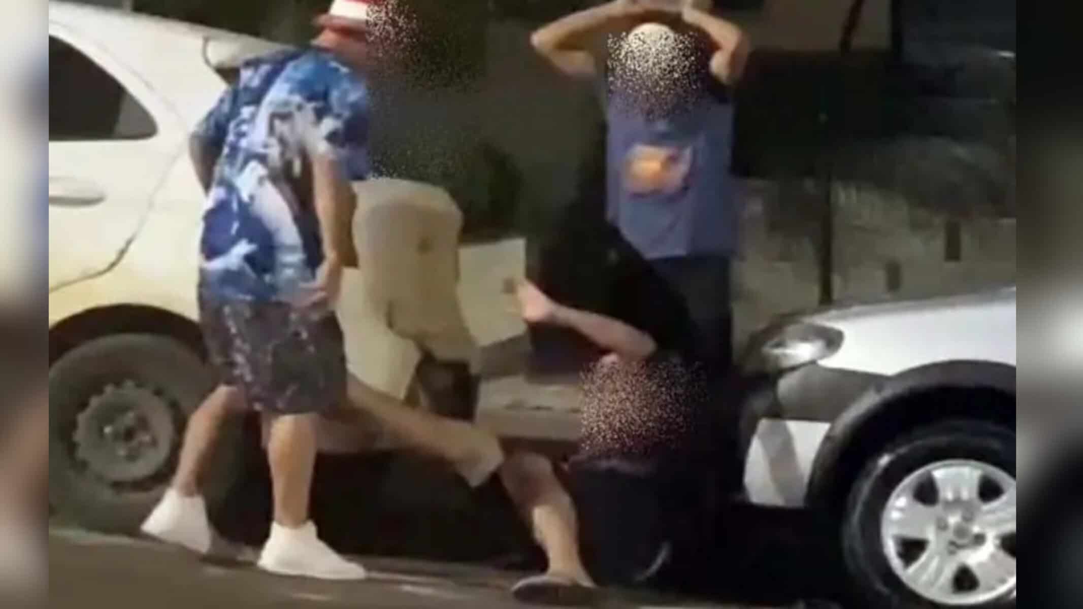 Idoso é agredido em Chopinzinho e imagens viralizam. Foto: Reprodução/WhatsApp