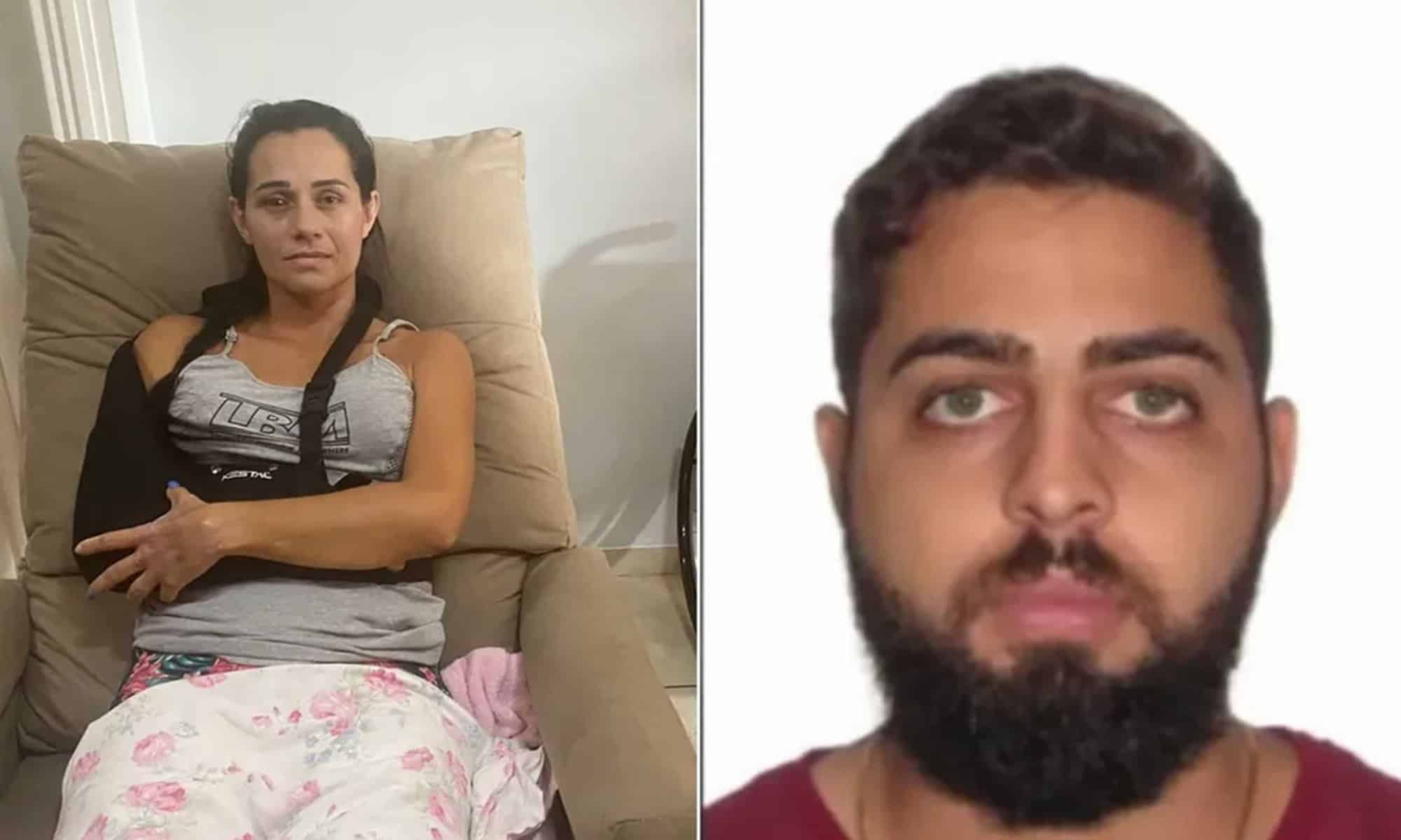 À esquerda, a enfermeira Leidiane Nazário / à direita, o empresário Leonardo Lobo Goiás — Foto: Montagem/g1