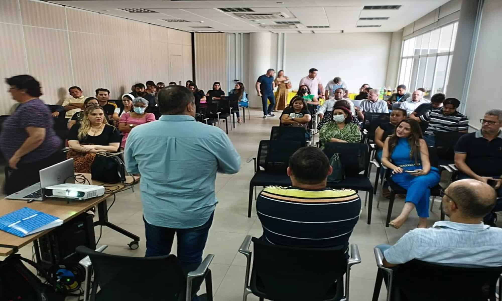 08 Apresentação do monitoramento do planejamento estratégico da Secretaria em 2022. Foto: Alessandro Silva