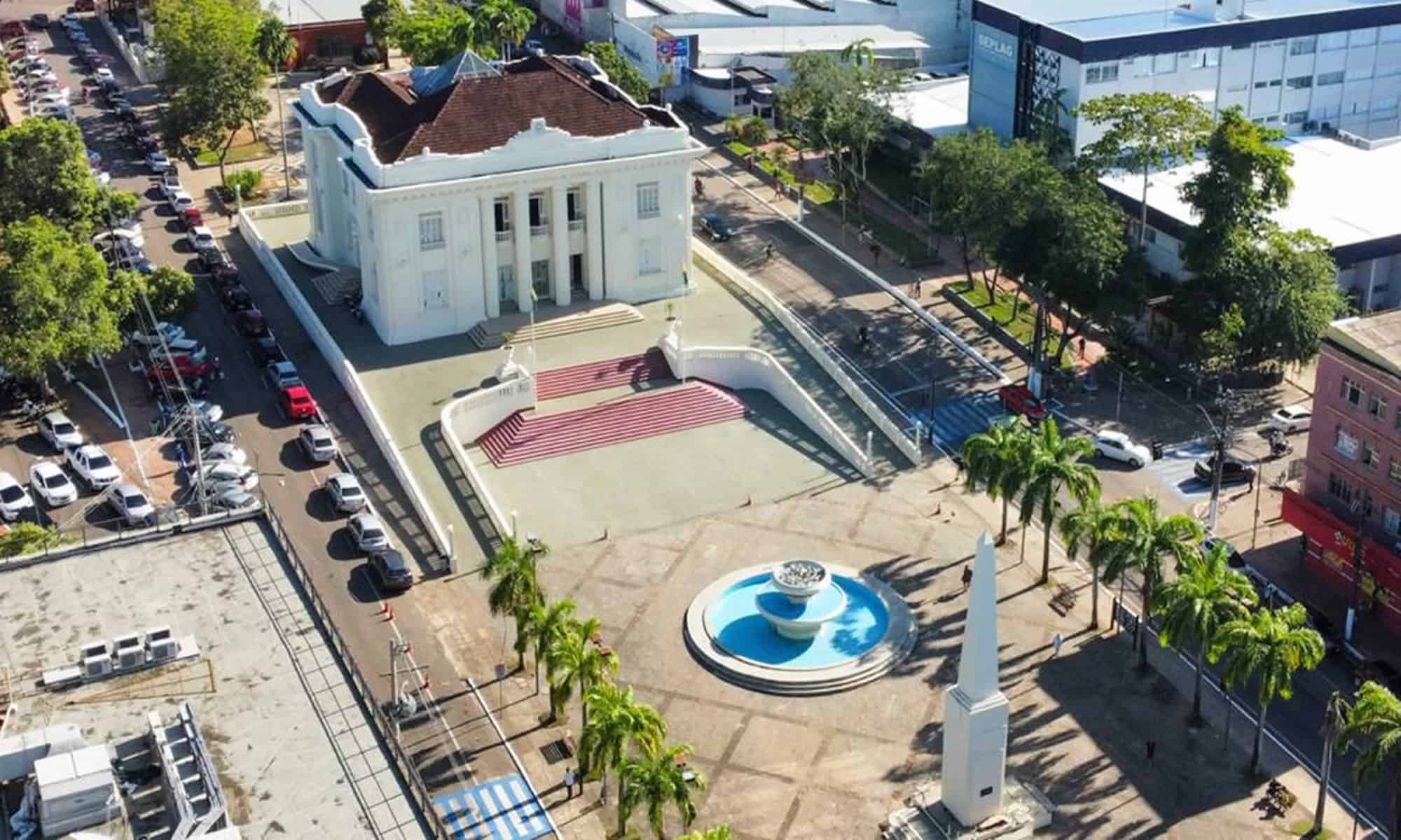 Centro de Rio Branco, próximo aonde a capital foi fundada em 1882. Foto: arquivo Secom