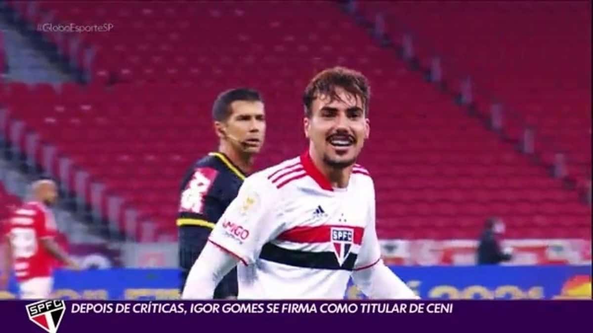 Igor Gomes, meia do São Paulo — Foto: Marcello Zambrana/AGIF