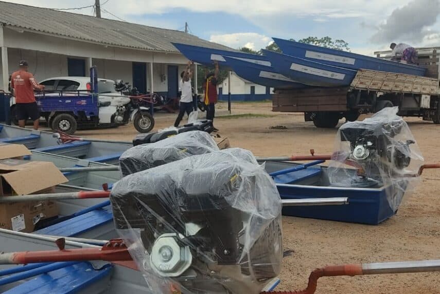 WhatsApp-Image-2022-12-23-at-11.44.19-855×572 Os investimentos ultrapassam 1 milhão de reais e beneficiam cinco Terras Indígenas (TIs) de Feijó (AC). Foto: acervo da Semapi