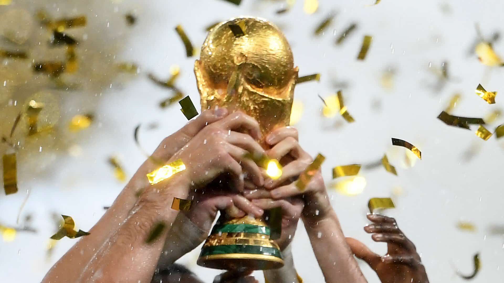 trofeu-copa-do-mundo Troféu da Copa do Mundo (Crédito: JEWEL SAMAD / AFP)
