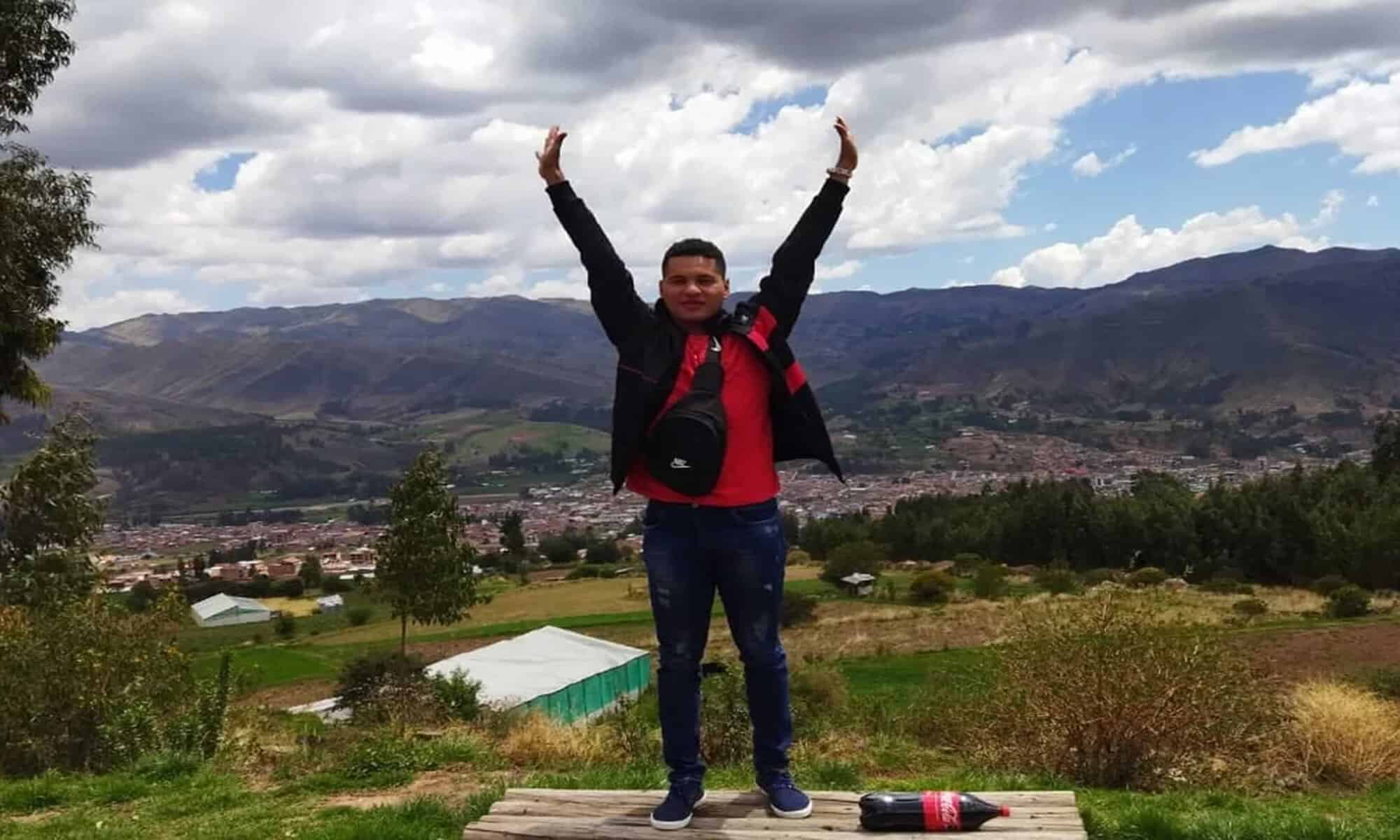 Jardeson Oliveira está em Cusco desde o dia 2 de janeiro e foi rever amigos peruanos — Foto: Arquivo pessoal