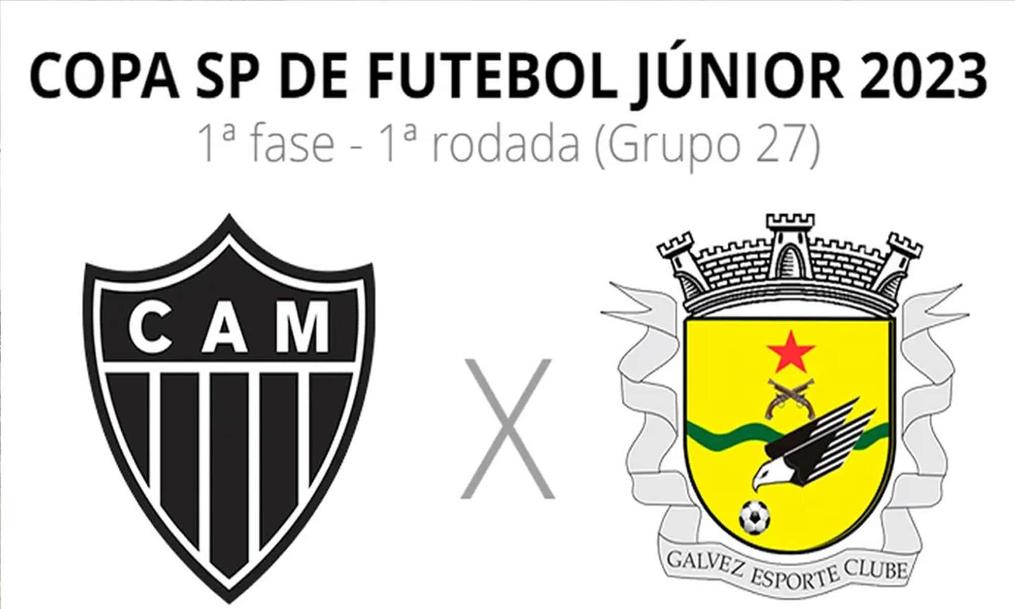 13 Ficha Atlético-MG x Galvez - Copa São Paulo de Futebol Júnior 2023 — Foto: Reprodução/ge