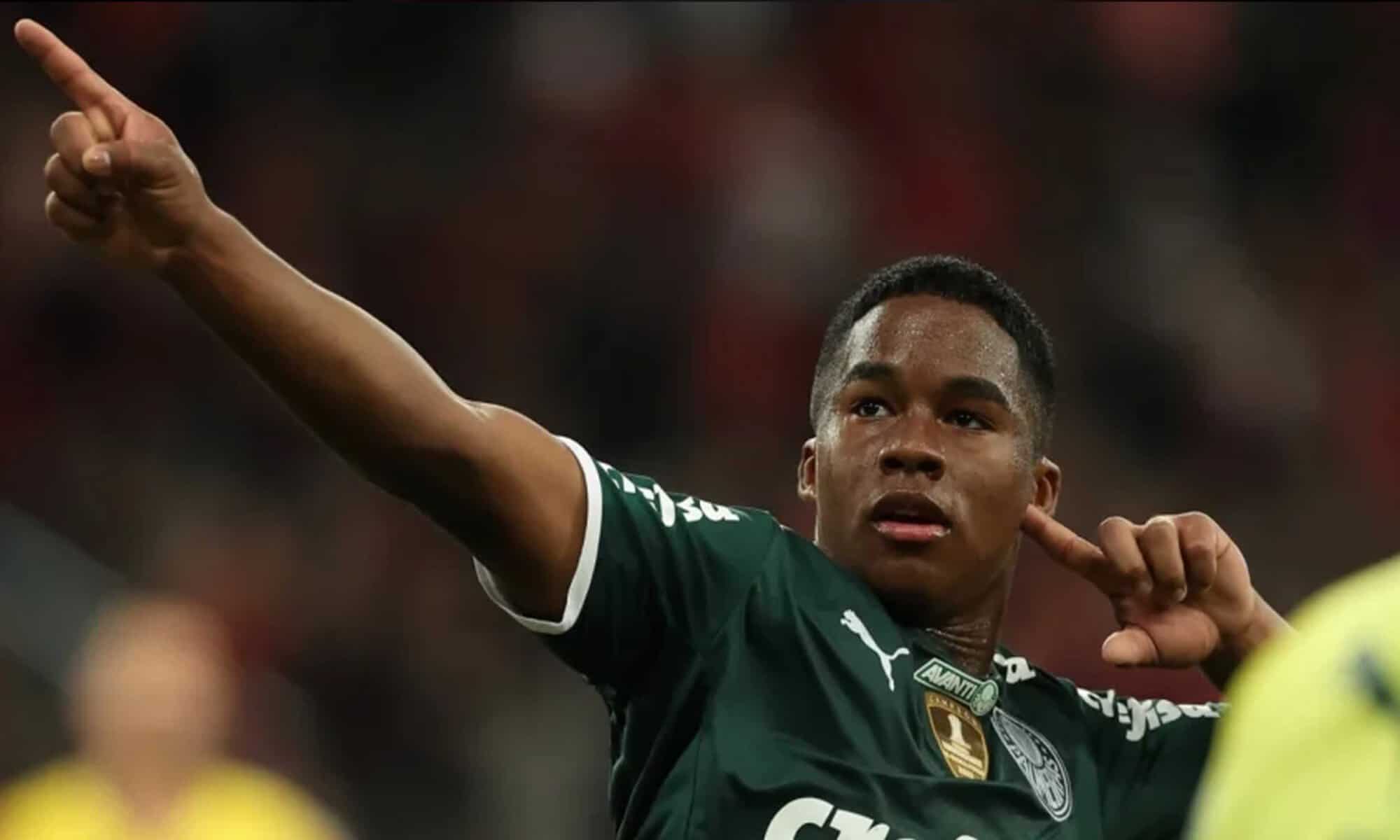 19 Endrick está em ranking dos 50 melhores jovens do mundo na atualidade (Foto: Cesar Greco / Palmeiras)