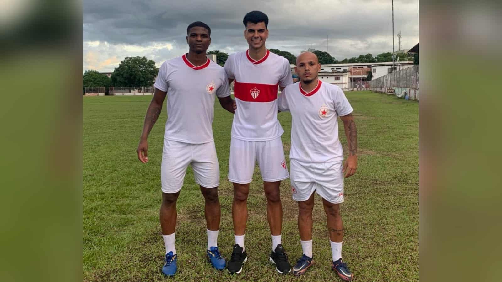 Imagem do WhatsApp de 2023-01-20 à(s) 22.20.45 Marllon, João Pedro e Vitinho fizeram o primeiro treinamento nesta quinta