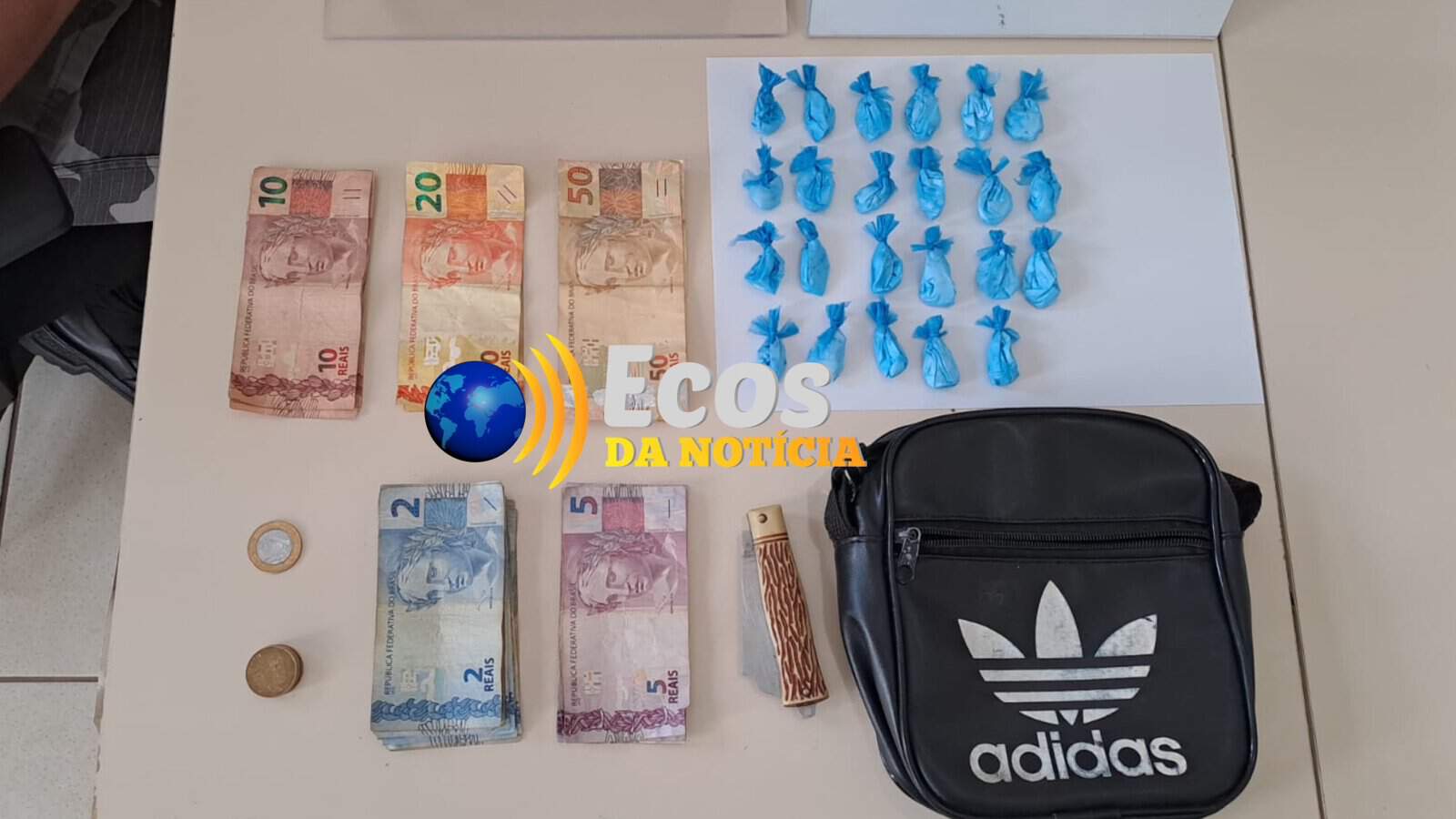 WhatsApp Image 2023-01-15 at 14.35.35 Drogas apreendidas com os dois acusados de tráfico presos pela ROTAM